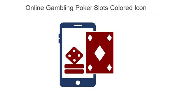 Online Gambling Poker Slots Colored Icon In Powerpoint Pptx Png And Editable Eps Format