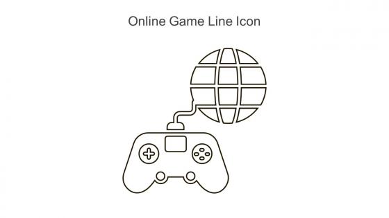 Online Game Line Icon