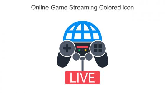 Online Game Streaming Colored Icon In Powerpoint Pptx Png And Editable Eps Format