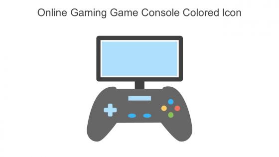 Online Gaming Game Console Colored Icon In Powerpoint Pptx Png And Editable Eps Format