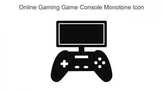 Online Gaming Game Console Monotone Icon In Powerpoint Pptx Png And Editable Eps Format