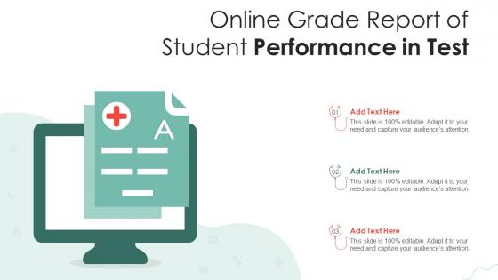 Online Grade Report Of Student Performance In Test