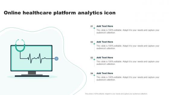 Online Healthcare Platform Analytics Icon