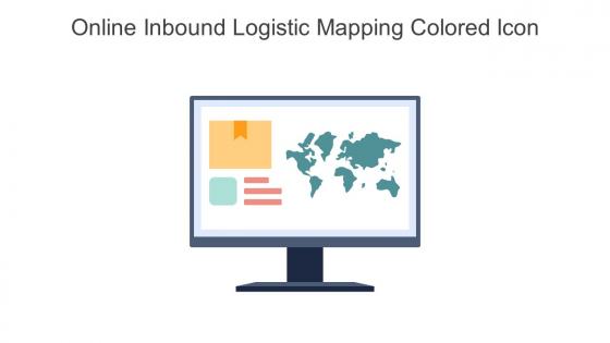Online Inbound Logistic Mapping Colored Icon In Powerpoint Pptx Png And Editable Eps Format