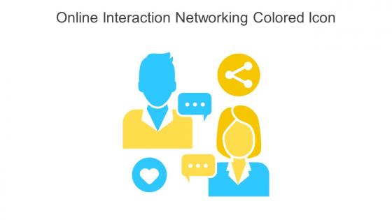 Online Interaction Networking Colored Icon In Powerpoint Pptx Png And Editable Eps Format