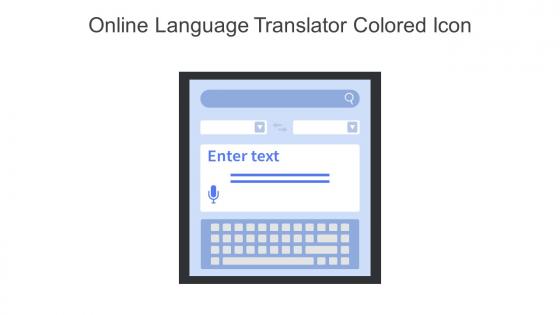 Online Language Translator Colored Icon In Powerpoint Pptx Png And Editable Eps Format