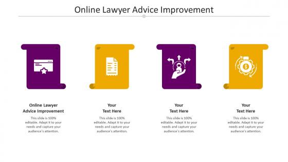 Online Lawyer Advice Improvement Ppt Powerpoint Presentation Professional Slides Cpb