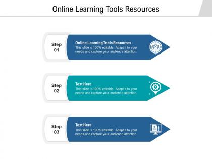 Online learning tools resources ppt powerpoint presentation pictures shapes cpb