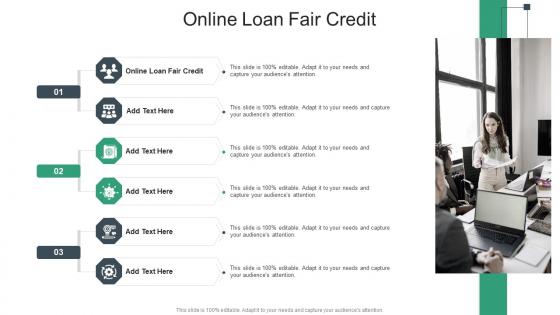 Online Loan Fair Credit In Powerpoint And Google Slides Cpb