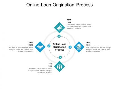 Online loan origination process ppt powerpoint presentation inspiration design ideas cpb