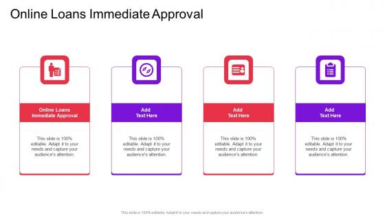 Online Loans Immediate Approval In Powerpoint And Google Slides Cpb