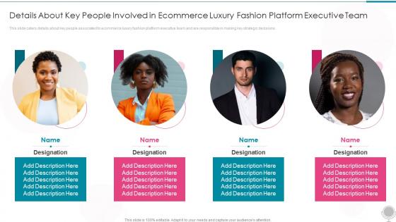 Online Luxury Fashion Details About Key People Involved In Ecommerce Ppt Styles