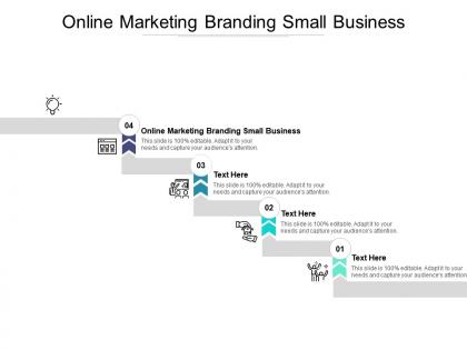 Online marketing branding small business ppt powerpoint presentation summary example cpb