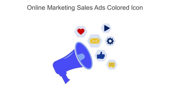 Online Marketing Sales Ads Colored Icon In Powerpoint Pptx Png And Editable Eps Format