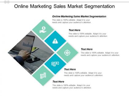 Online marketing sales market segmentation ppt powerpoint presentation infographics visuals cpb