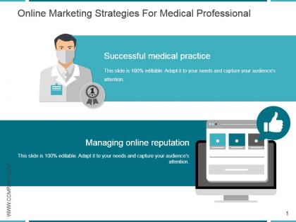 Online marketing strategies for medical professional powerpoint shapes