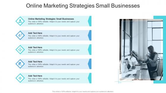 Online Marketing Strategies Small Businesses In Powerpoint And Google Slides Cpb