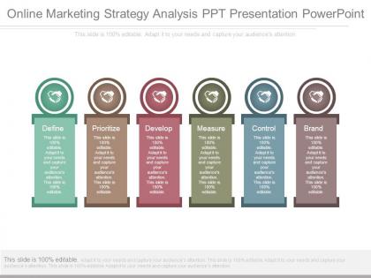 Online marketing strategy analysis ppt presentation powerpoint