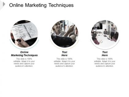Online marketing techniques ppt powerpoint presentation slides graphics cpb