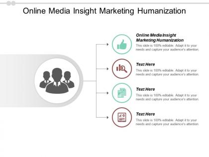 Online media insight marketing humanization ppt powerpoint presentation icon maker cpb