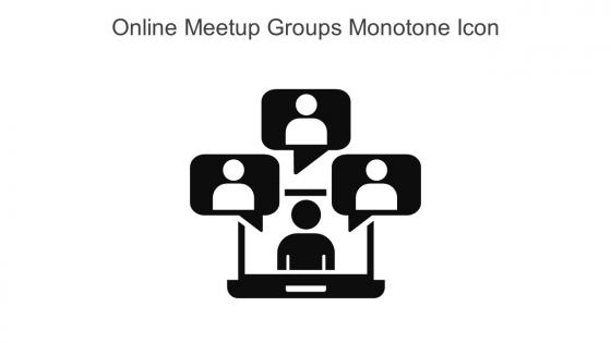 Online Meetup Groups Monotone Icon In Powerpoint Pptx Png And Editable Eps Format