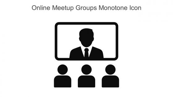 Online Meetup Groups Monotone Icons In Powerpoint Pptx Png And Editable Eps Format