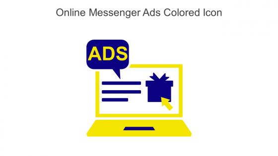 Online Messenger Ads Colored Icon In Powerpoint Pptx Png And Editable Eps Format