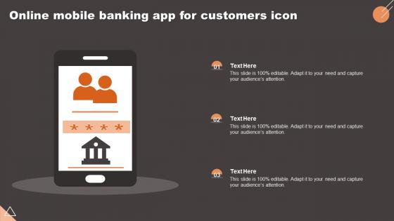 Online Mobile Banking App For Customers Icon
