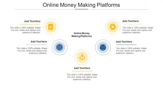 Online Money Making Platforms Ppt Powerpoint Presentation File Influencers Cpb