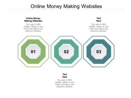 Online money making websites ppt powerpoint presentation show samples cpb