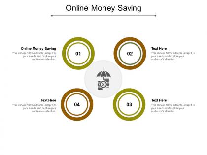 Online money saving ppt powerpoint presentation file design ideas cpb