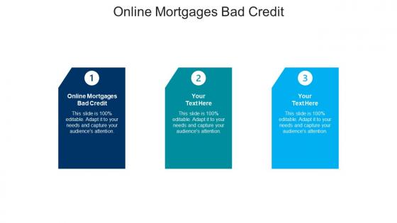 Online mortgages bad credit ppt powerpoint presentation infographic template sample cpb