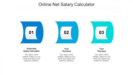 Online net salary calculator ppt powerpoint presentation pictures infographic template cpb