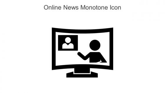Online News Monotone Icon In Powerpoint Pptx Png And Editable Eps Format