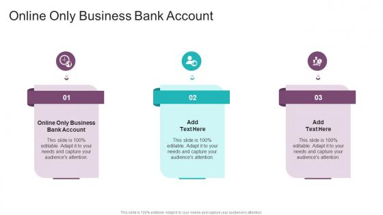 Online Only Business Bank Account In Powerpoint And Google Slides Cpb