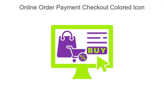 Online Order Payment Checkout Colored Icon In Powerpoint Pptx Png And Editable Eps Format