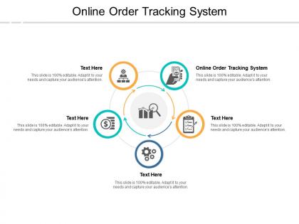 Online order tracking system ppt powerpoint presentation gallery samples cpb