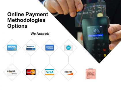 Online payment methodologies options finance ppt powerpoint presentation demonstration