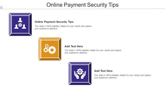 Online Payment Security Tips Ppt Powerpoint Presentation Icon Pictures Cpb