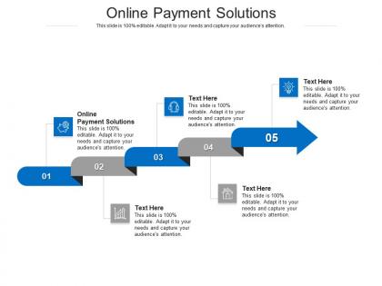 Online payment solutions ppt powerpoint presentation model ideas cpb