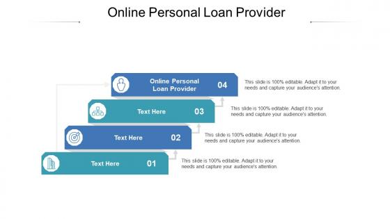 Online personal loan provider ppt powerpoint presentation professional templates cpb