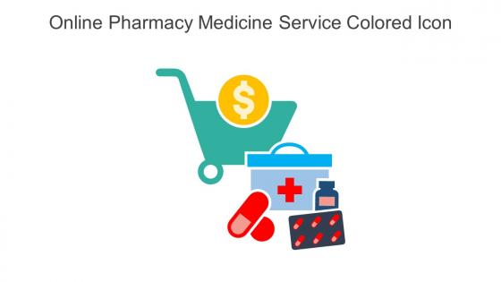 Online Pharmacy Medicine Service Colored Icon In Powerpoint Pptx Png And Editable Eps Format