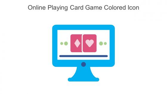 Online Playing Card Game Colored Icon In Powerpoint Pptx Png And Editable Eps Format