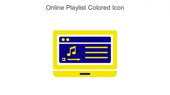 Online Playlist Colored Icon In Powerpoint Pptx Png And Editable Eps Format