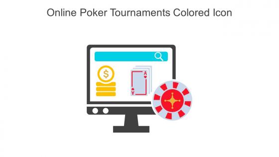 Online Poker Tournaments Colored Icon In Powerpoint Pptx Png And Editable Eps Format