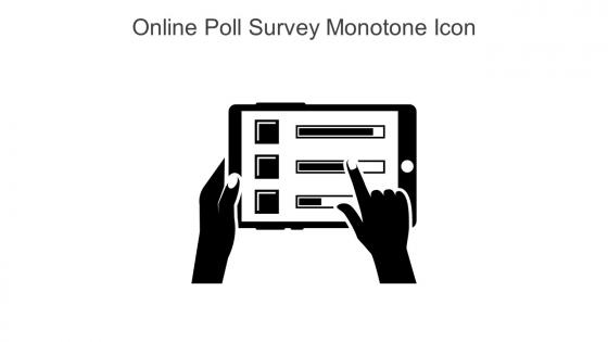 Online Poll Survey Monotone Icon In Powerpoint Pptx Png And Editable Eps Format