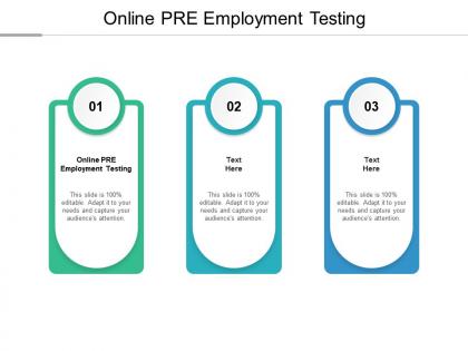 Online pre employment testing ppt powerpoint presentation file clipart images cpb