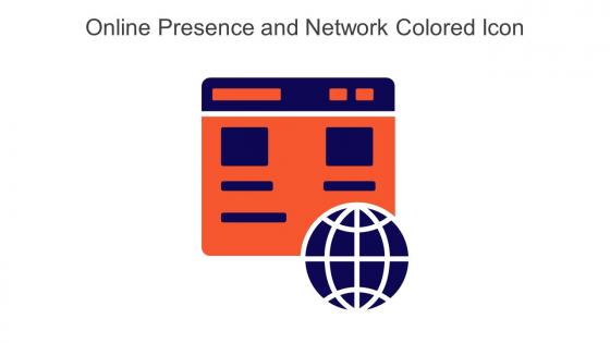 Online Presence And Network Colored Icon In Powerpoint Pptx Png And Editable Eps Format
