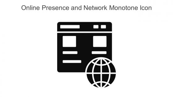 Online Presence And Network Monotone Icon In Powerpoint Pptx Png And Editable Eps Format