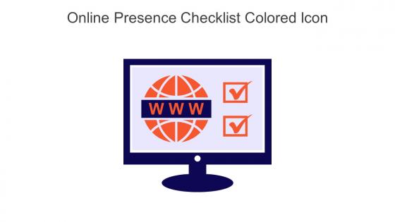 Online Presence Checklist Colored Icon In Powerpoint Pptx Png And Editable Eps Format
